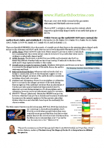Flat Earth Doctrine flier 2.0