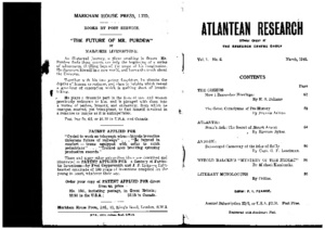 Atlantean Research (Vol. 1 No. 6 March 1949)