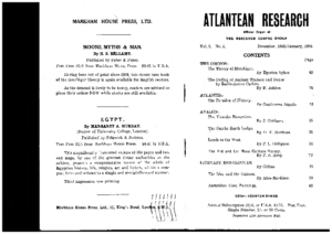Atlantean Research (Vol. 2 No. 5 December 1949 January 1950)