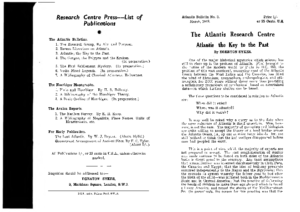 Atlantis Bulletin (No. 3 March 1948)