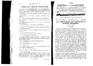 Earth Not a Globe Review – The (New Series – No. 2 – January 1895)
