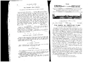 Earth Not a Globe Review – The (No. 4 – July 1895)