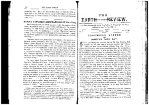 Earth Not a Globe Review – The (No. 7 – May 1894)