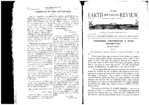Earth Not a Globe Review – The (Vol. III. – No. 4-5 – July-August 1896)