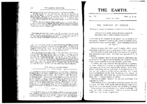 Earth – The (Vol III – Nos. 33-34)