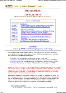 Ethical Atheist – Flat Earth eBook – CHAPTER 5