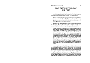 Flat Earth Mythology and Fact (Biblical Astronomer – No. 94 – 2000)
