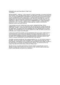 Flat Earth Society calls SpaceShipOne Flight Fraud (Bentinel)