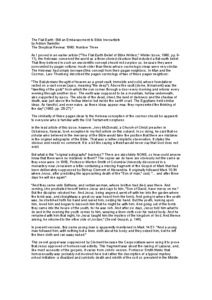 Flat-Earth Still an Embarassment to Bible Inerrantists