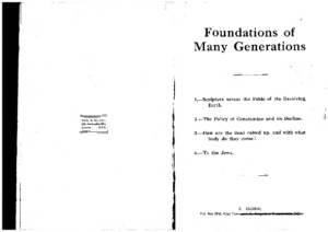 Foundations of Many Generations (E. Eschini)