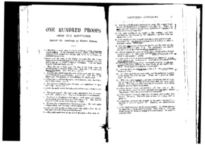 One Hundred Proofs from the Scriptures (Unknown)