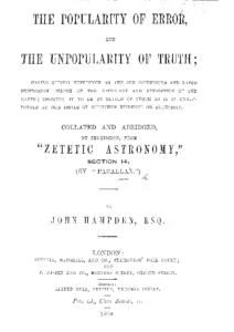 Popularity of Error – The (John Hampden)