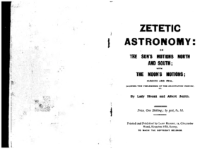 Zetetic Astronomy (Lady Blount and Albert Smith)